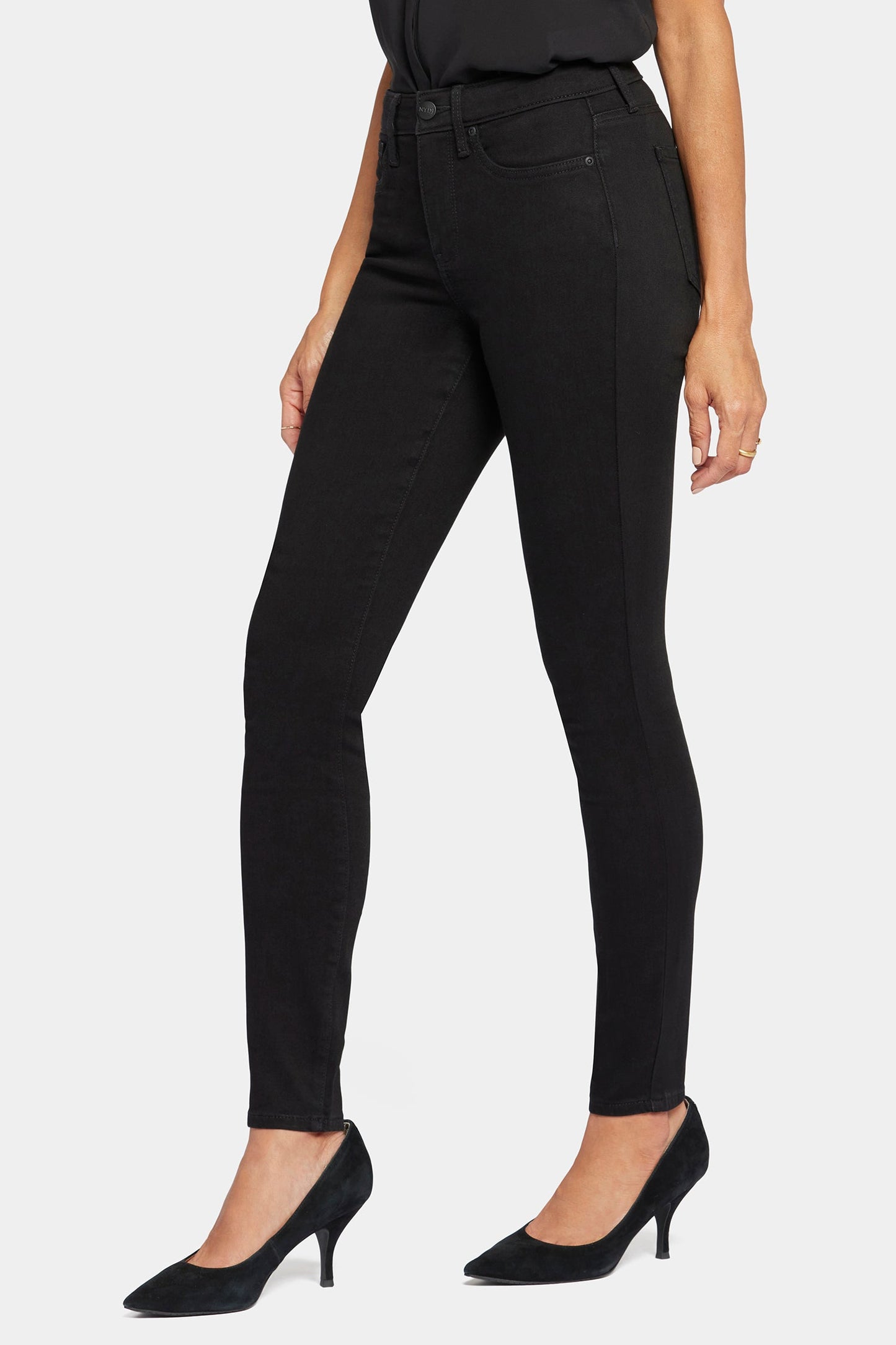 Ami Skinny Jeans In Sure Stretch Denim - Black