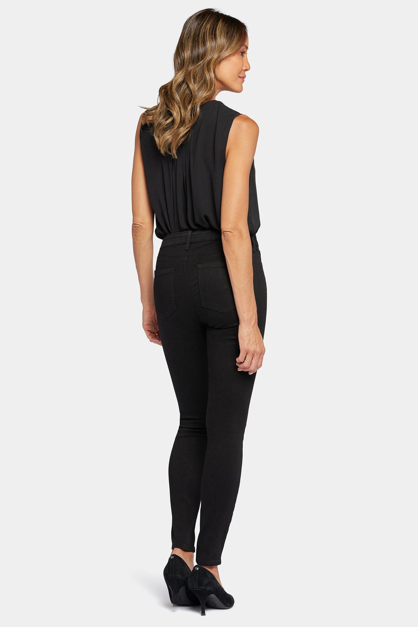 Ami Skinny Jeans In Sure Stretch Denim - Black