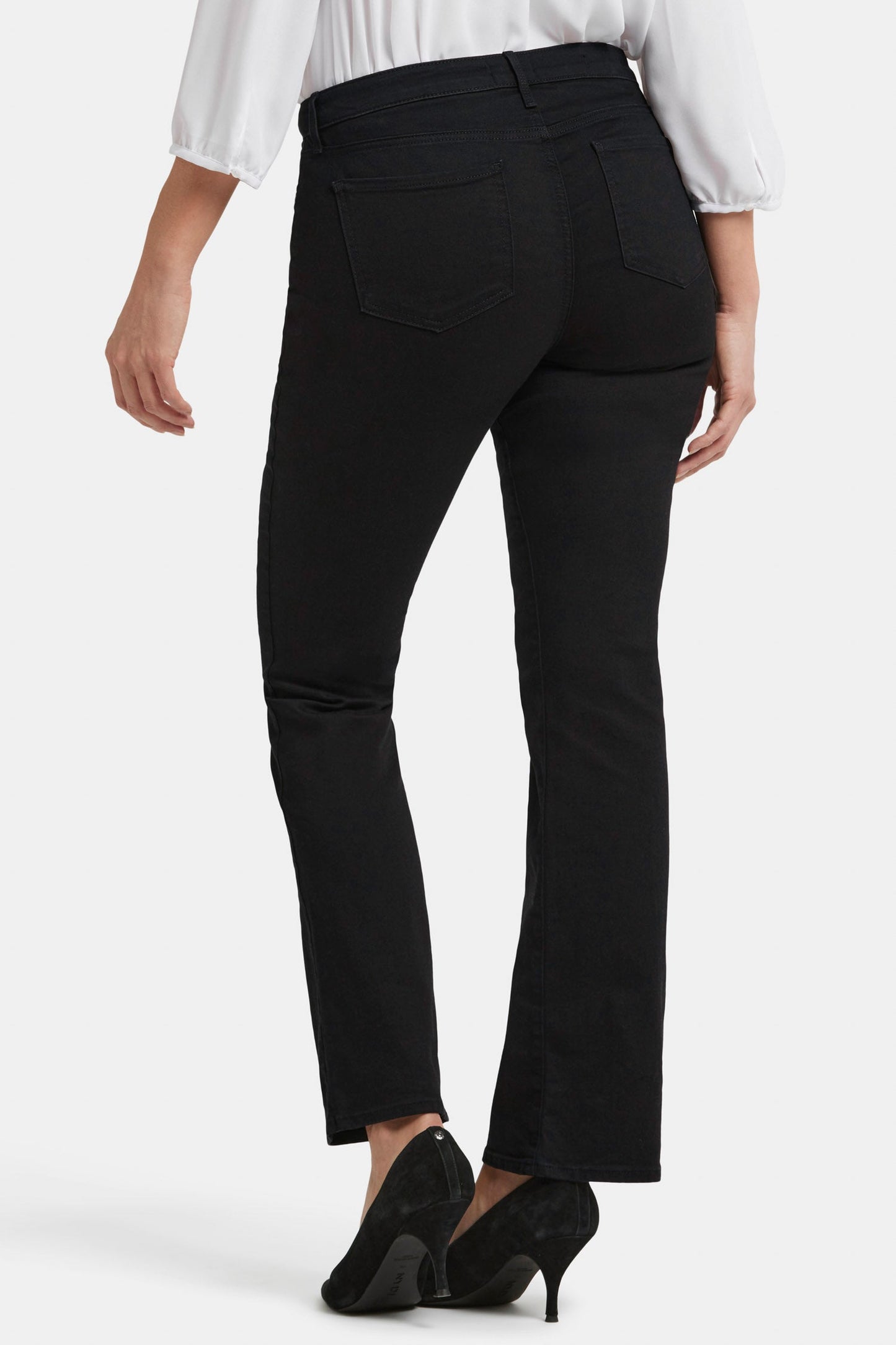 Barbara Bootcut Jeans In High Stretch Denim - Black
