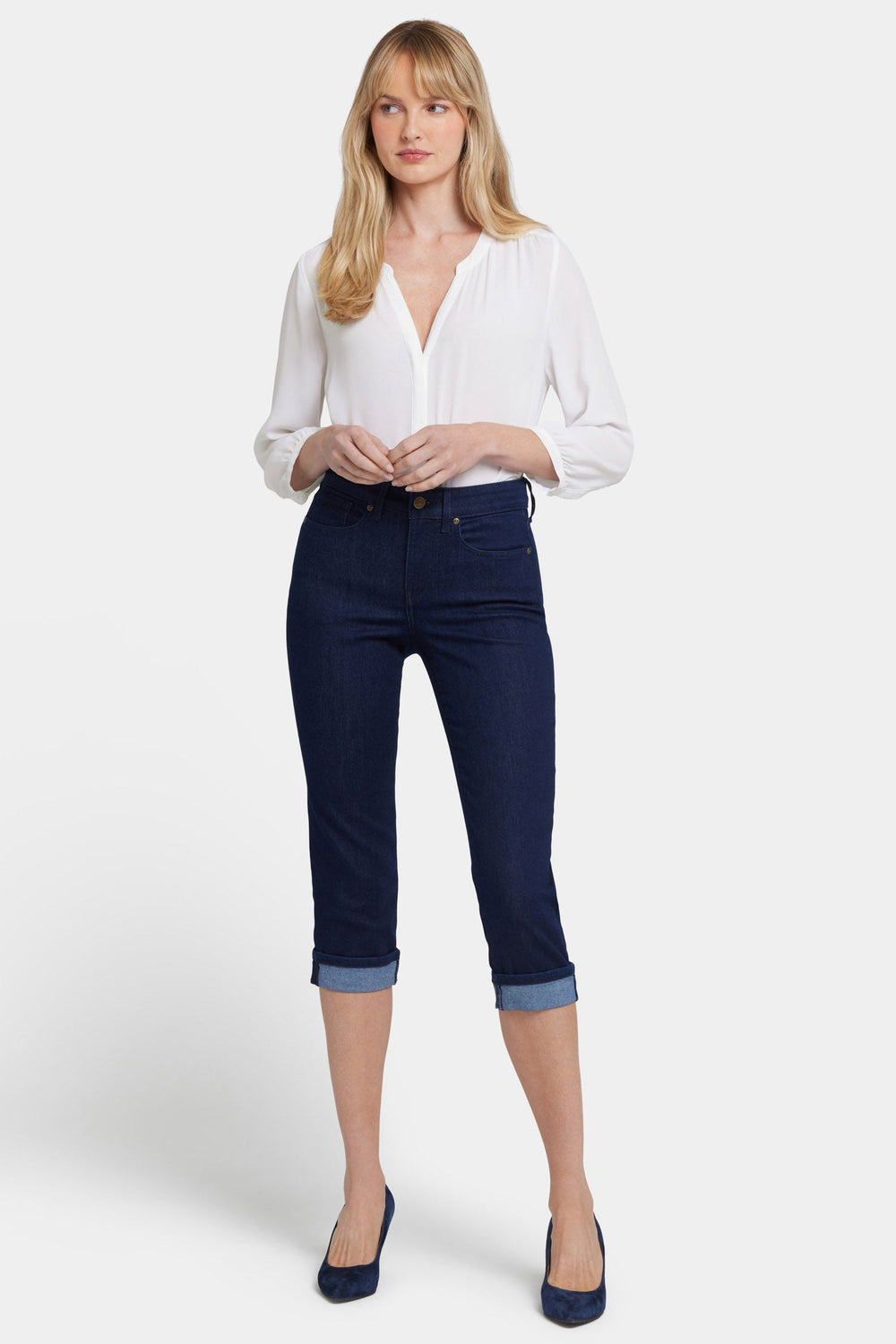 Marilyn Straight Crop Jeans - Rinse