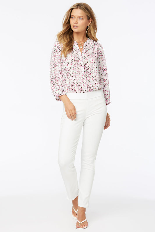 Skinny Ankle Pull-On Jeans - Optic White