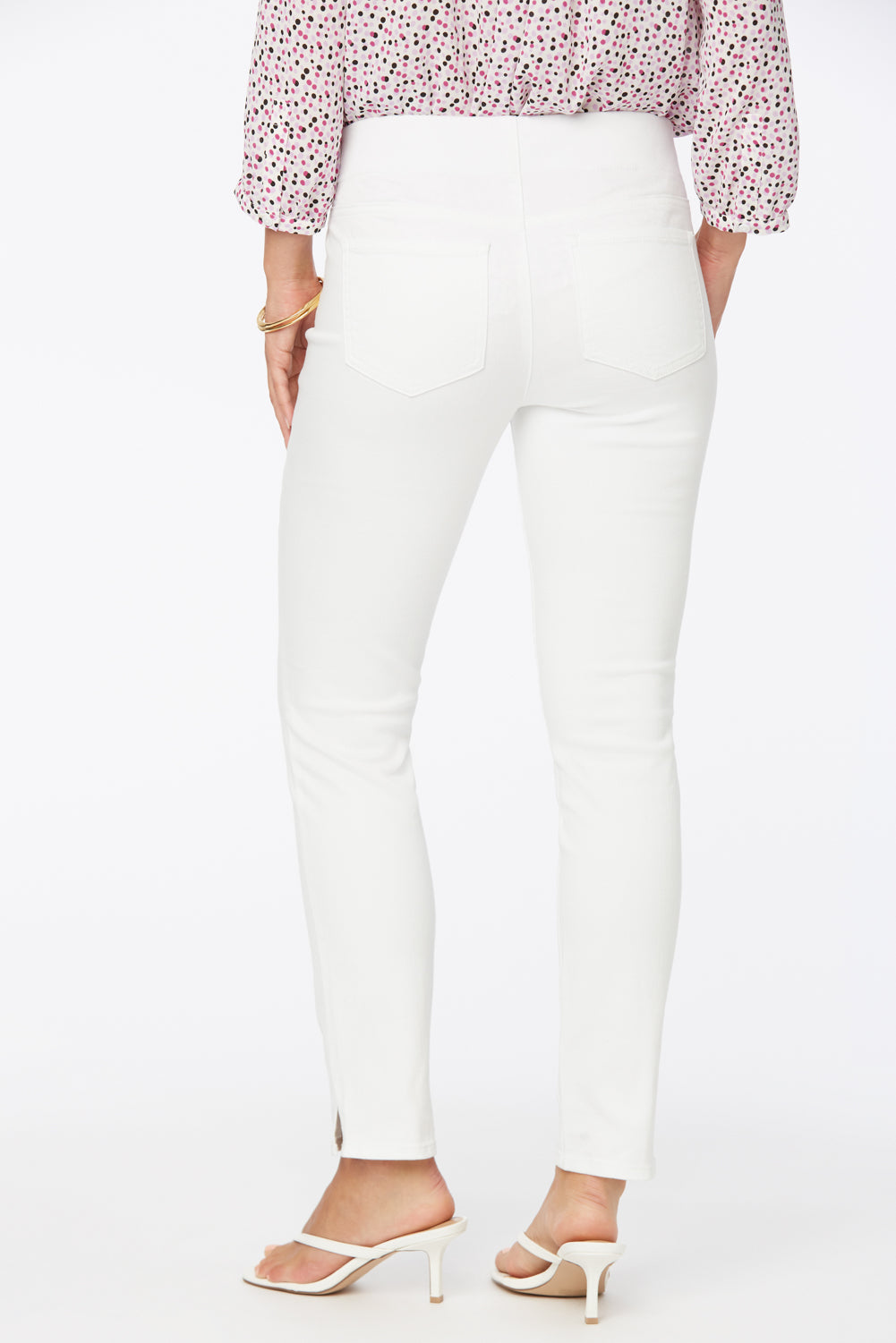 Skinny Ankle Pull-On Jeans - Optic White
