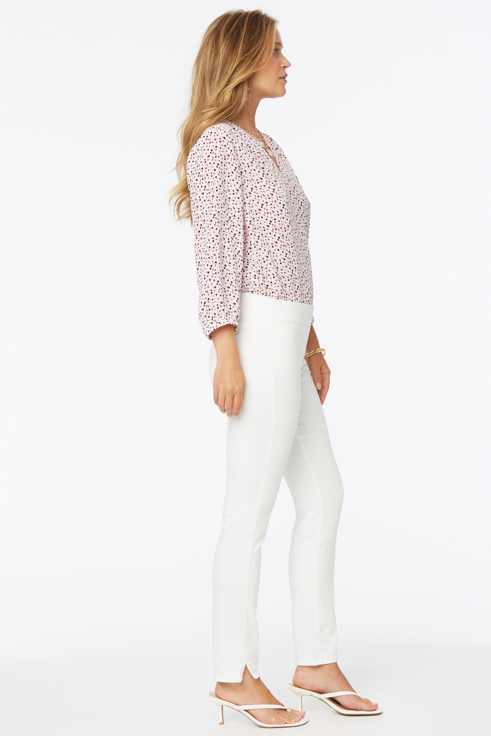 Skinny Ankle Pull-On Jeans - Optic White