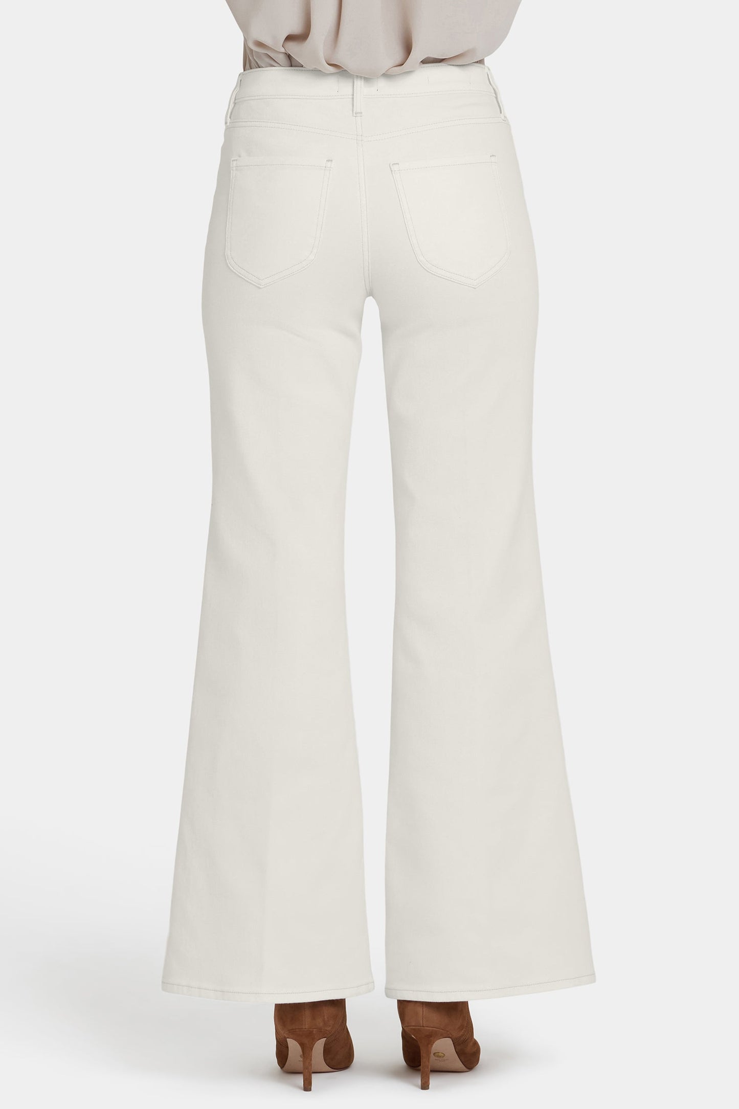 Mia Palazzo Jeans - Winter White