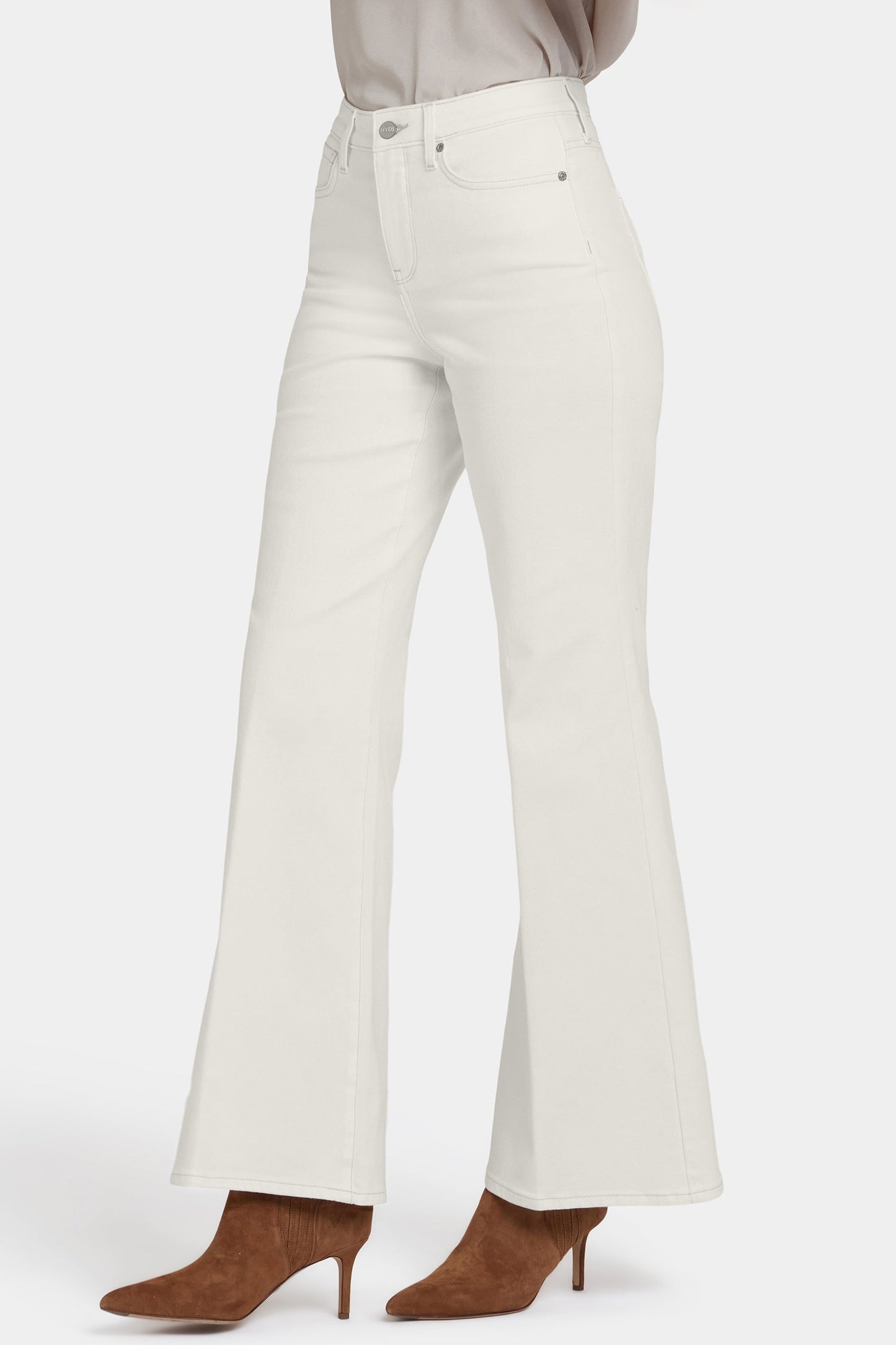Mia Palazzo Jeans - Winter White
