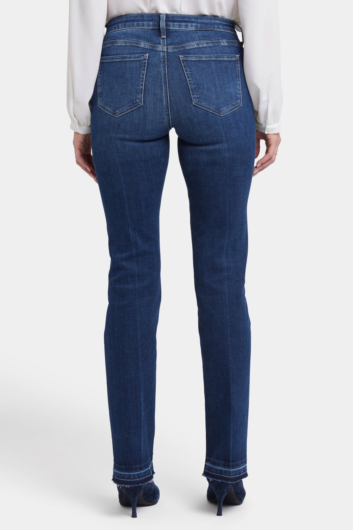 Barbara Bootcut Jeans With Leg Creases And Released Hems - Vantage