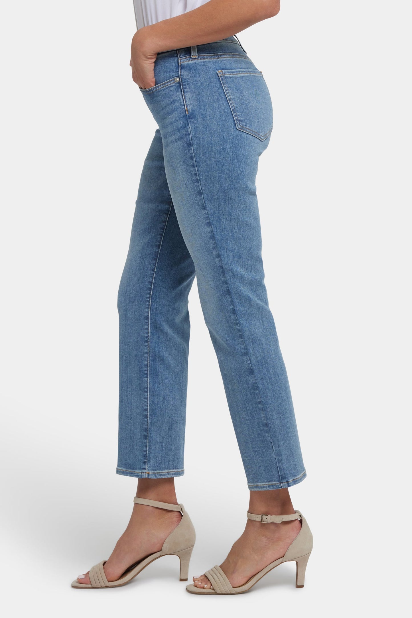 Marilyn Straight Ankle Jeans - Corfu