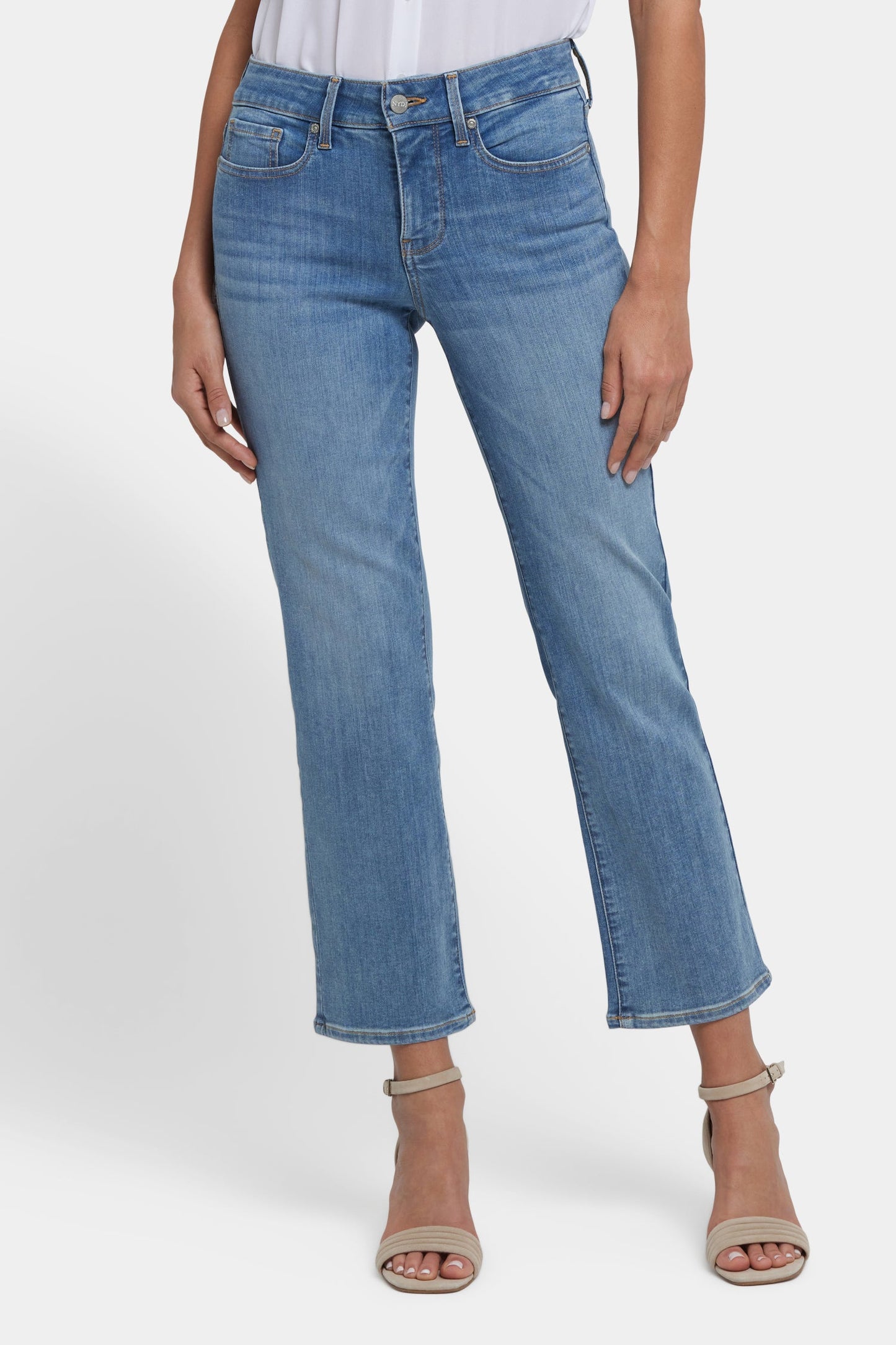 Marilyn Straight Ankle Jeans - Corfu