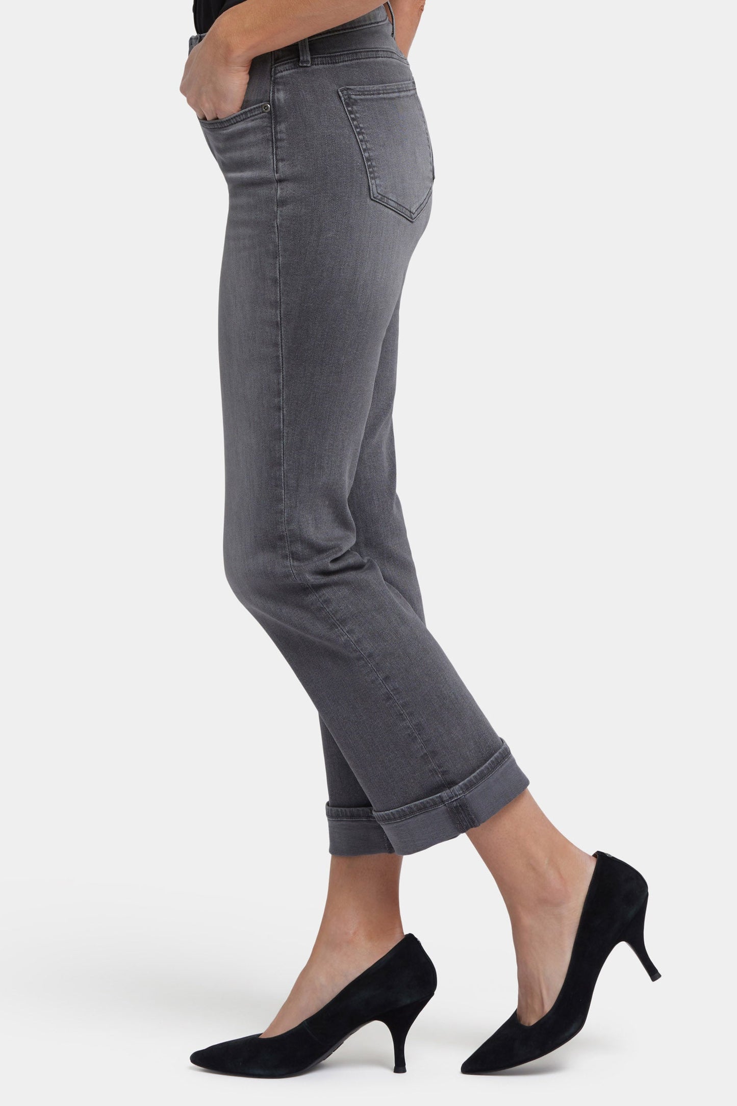 Barbara Bootcut Ankle Jeans - Harbor Gray